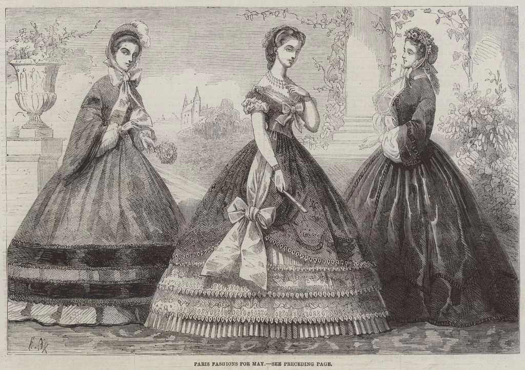 Frederic Theodore Lix - Moda di Parigi per maggio